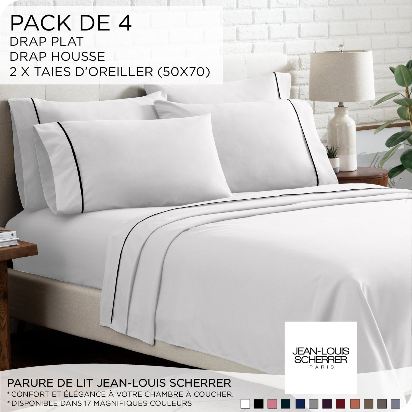 Parures de lit deluxe 4 pièces