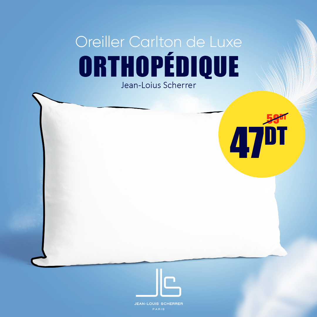 Oreiller Carlton de Luxe Orthopédique JEAN LOUIS SCHERRER PARIS