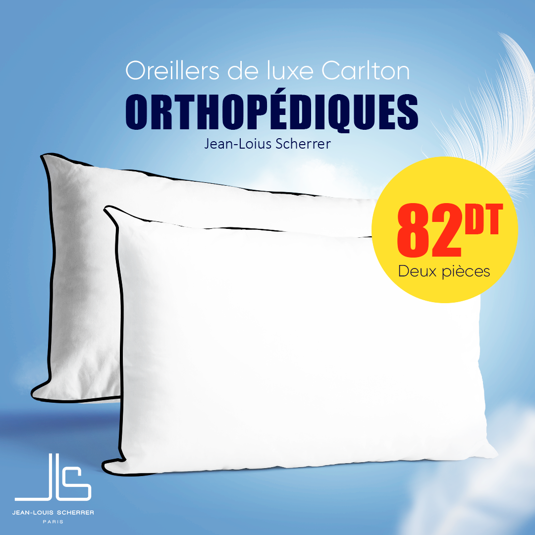 Oreiller Carlton de Luxe Orthopédique JEAN LOUIS SCHERRER PARIS